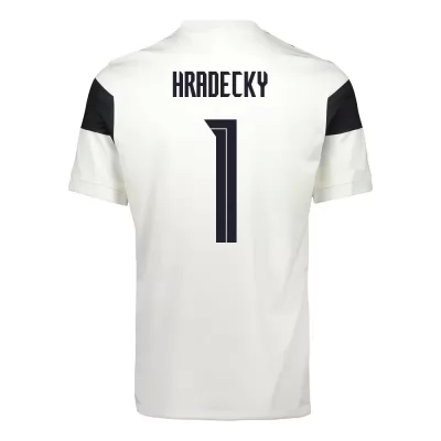 Női Finn labdarúgó-válogatott Lukas Hradecky #1 Hazai Fehér 2021 Mez Póló Ing