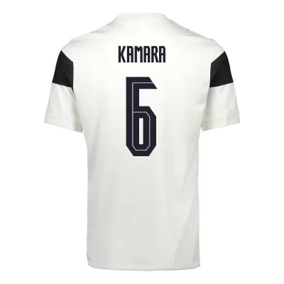 Női Finn labdarúgó-válogatott Glen Kamara #6 Hazai Fehér 2021 Mez Póló Ing