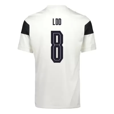 Női Finn labdarúgó-válogatott Robin Lod #8 Hazai Fehér 2021 Mez Póló Ing