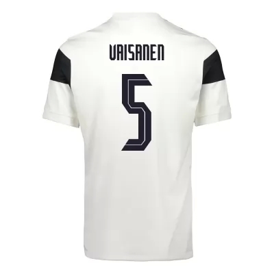 Női Finn labdarúgó-válogatott Leo Vaisanen #5 Hazai Fehér 2021 Mez Póló Ing