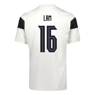 Női Finn labdarúgó-válogatott Thomas Lam #16 Hazai Fehér 2021 Mez Póló Ing