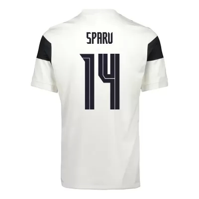 Női Finn labdarúgó-válogatott Tim Sparv #14 Hazai Fehér 2021 Mez Póló Ing
