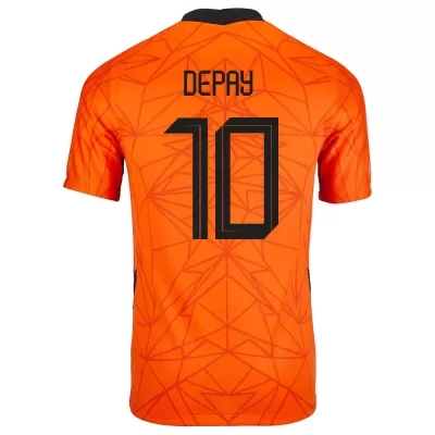 Gyermek Holland labdarúgó-válogatott Memphis Depay #10 Hazai Narancs 2021 Mez Póló Ing
