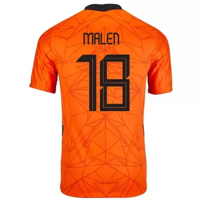 Férfi Holland labdarúgó-válogatott Donyell Malen #18 Hazai Narancs 2021 Mez Póló Ing