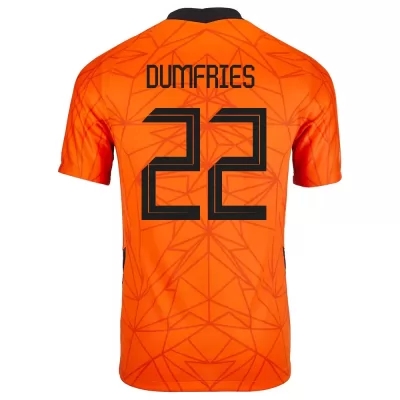 Női Holland labdarúgó-válogatott Denzel Dumfries #22 Hazai Narancs 2021 Mez Póló Ing