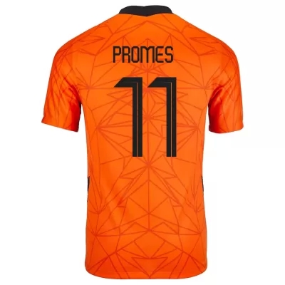 Gyermek Holland labdarúgó-válogatott Quincy Promes #11 Hazai Narancs 2021 Mez Póló Ing