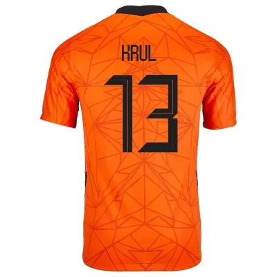 Női Holland labdarúgó-válogatott Tim Krul #13 Hazai Narancs 2021 Mez Póló Ing