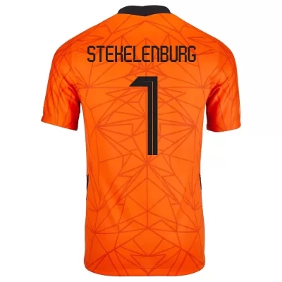 Női Holland labdarúgó-válogatott Maarten Stekelenburg #1 Hazai Narancs 2021 Mez Póló Ing