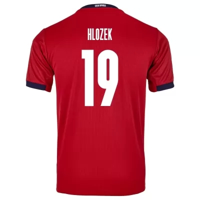 Férfi Cseh Labdarúgó-válogatott Adam Hlozek #19 Hazai Piros 2021 Mez Póló Ing