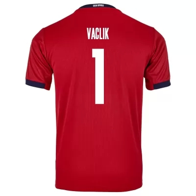 Női Cseh labdarúgó-válogatott Tomas Vaclik #1 Hazai Piros 2021 Mez Póló Ing