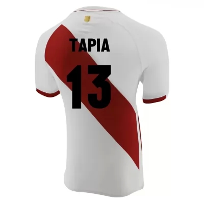Női Perui labdarúgó-válogatott Renato Tapia #13 Hazai Fehér 2021 Mez Póló Ing
