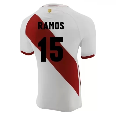 Női Perui labdarúgó-válogatott Christian Ramos #15 Hazai Fehér 2021 Mez Póló Ing