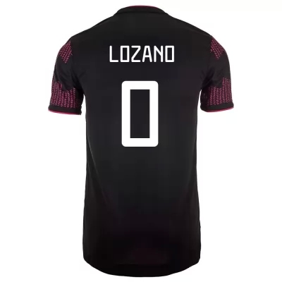 Női Mexikói labdarúgó-válogatott Hirving Lozano #0 Hazai Vörös rózsa 2021 Mez Póló Ing