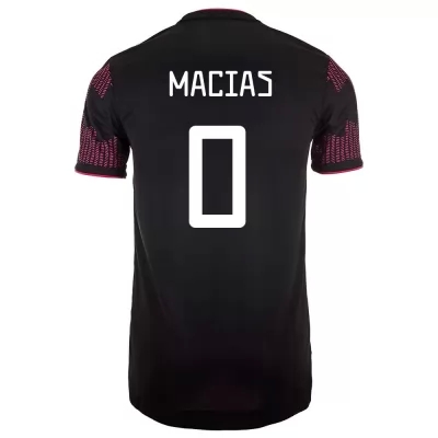 Gyermek Mexikói labdarúgó-válogatott Jose Macias #0 Hazai Vörös rózsa 2021 Mez Póló Ing
