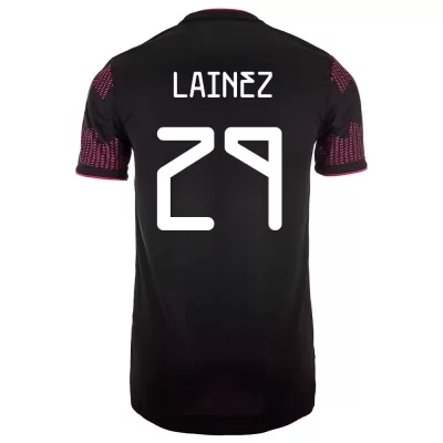 Női Mexikói labdarúgó-válogatott Diego Lainez #29 Hazai Vörös rózsa 2021 Mez Póló Ing