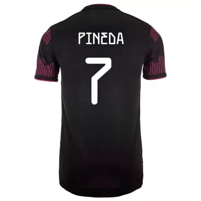 Női Mexikói labdarúgó-válogatott Orbelin Pineda #7 Hazai Vörös rózsa 2021 Mez Póló Ing