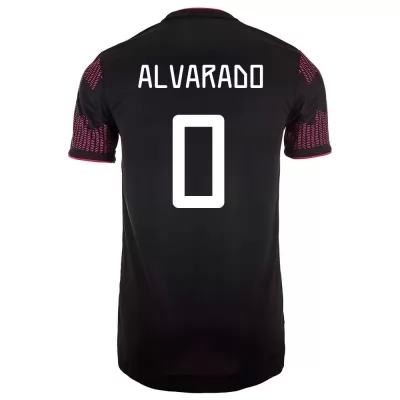 Női Mexikói labdarúgó-válogatott Roberto Alvarado #0 Hazai Vörös rózsa 2021 Mez Póló Ing