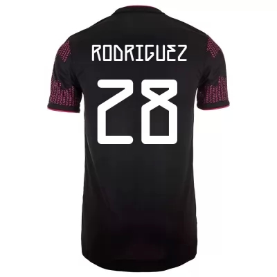 Női Mexikói labdarúgó-válogatott Carlos Rodriguez #28 Hazai Vörös rózsa 2021 Mez Póló Ing