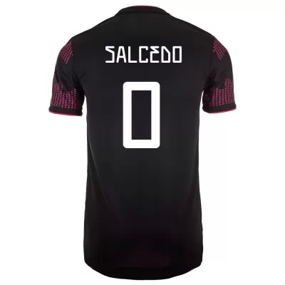 Női Mexikói labdarúgó-válogatott Carlos Salcedo #0 Hazai Vörös rózsa 2021 Mez Póló Ing