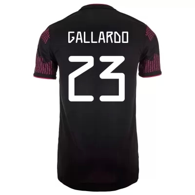 Női Mexikói labdarúgó-válogatott Jesus Gallardo #23 Hazai Vörös rózsa 2021 Mez Póló Ing