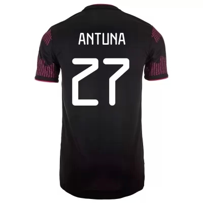 Gyermek Mexikói labdarúgó-válogatott Uriel Antuna #27 Hazai Vörös rózsa 2021 Mez Póló Ing