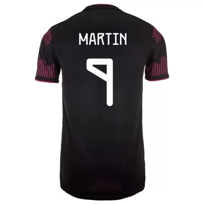 Férfi Mexikói labdarúgó-válogatott Henry Martin #9 Hazai Vörös rózsa 2021 Mez Póló Ing