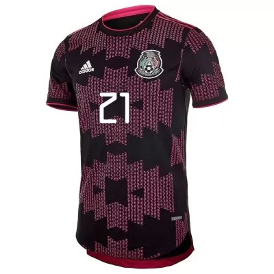 Női Mexikói labdarúgó-válogatott Luis Rodriguez #21 Hazai Vörös rózsa 2021 Mez Póló Ing
