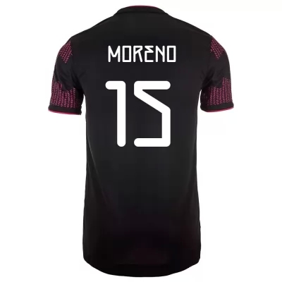 Női Mexikói labdarúgó-válogatott Hector Moreno #15 Hazai Vörös rózsa 2021 Mez Póló Ing