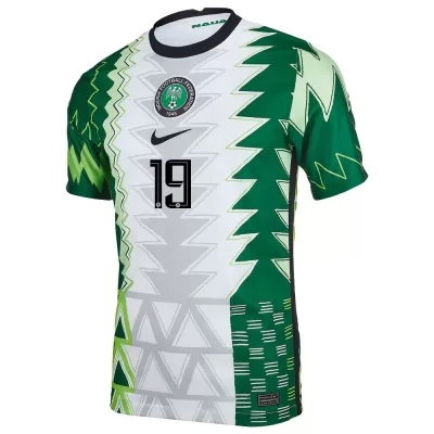 Női Nigériai labdarúgó-válogatott Paul Onuachu #19 Hazai Zöld Fehér 2021 Mez Póló Ing
