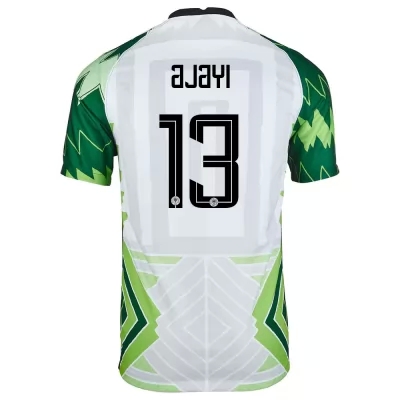 Női Nigériai labdarúgó-válogatott Semi Ajayi #13 Hazai Zöld Fehér 2021 Mez Póló Ing