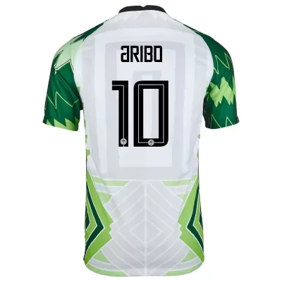Női Nigériai labdarúgó-válogatott Joe Aribo #10 Hazai Zöld Fehér 2021 Mez Póló Ing