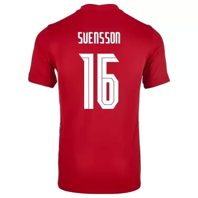 Női Norvég labdarúgó-válogatott Jonas Svensson #16 Hazai Piros 2021 Mez Póló Ing