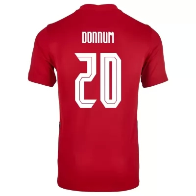 Női Norvég labdarúgó-válogatott Aron Donnum #20 Hazai Piros 2021 Mez Póló Ing