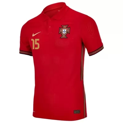 Férfi Portugál Labdarúgó-válogatott Rafa Silva #15 Hazai Piros 2021 Mez Póló Ing