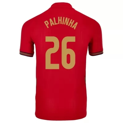 Férfi Portugál labdarúgó-válogatott Joao Palhinha #26 Hazai Piros 2021 Mez Póló Ing