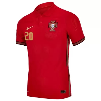Női Portugál Labdarúgó-válogatott Diogo Dalot #20 Hazai Piros 2021 Mez Póló Ing