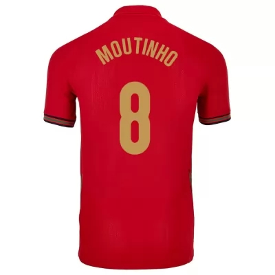 Gyermek Portugál labdarúgó-válogatott Joao Moutinho #8 Hazai Piros 2021 Mez Póló Ing