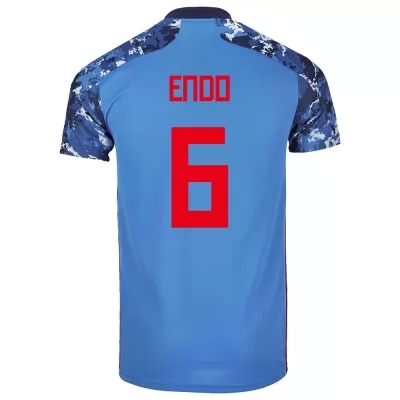 Női Japán labdarúgó-válogatott Wataru Endo #6 Hazai Sötétkék 2021 Mez Póló Ing