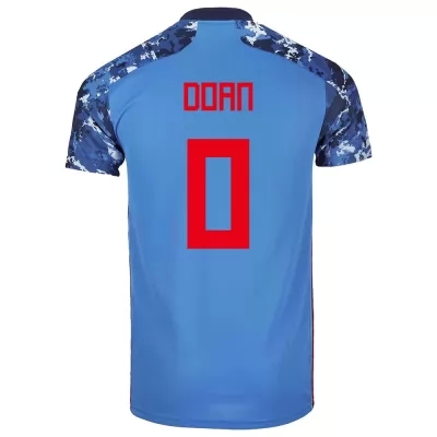 Férfi Japán labdarúgó-válogatott Ritsu Doan #0 Hazai Sötétkék 2021 Mez Póló Ing