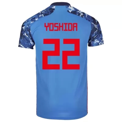 Férfi Japán labdarúgó-válogatott Maya Yoshida #22 Hazai Sötétkék 2021 Mez Póló Ing