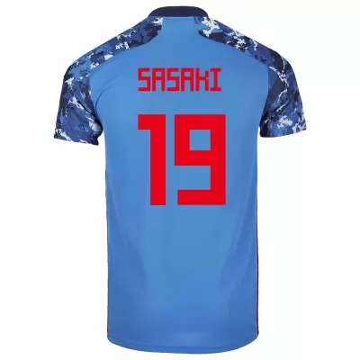 Női Japán labdarúgó-válogatott Sho Sasaki #19 Hazai Sötétkék 2021 Mez Póló Ing