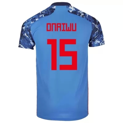 Női Japán labdarúgó-válogatott Ado Onaiwu #15 Hazai Sötétkék 2021 Mez Póló Ing