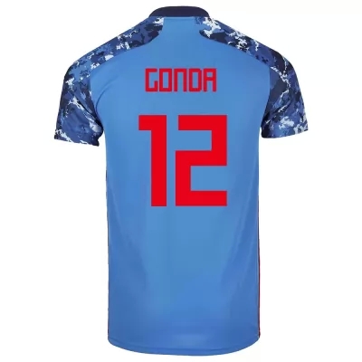 Női Japán labdarúgó-válogatott Shuichi Gonda #12 Hazai Sötétkék 2021 Mez Póló Ing
