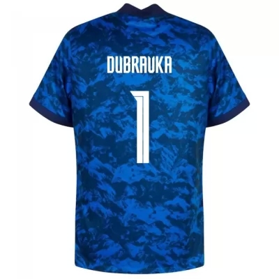Női Szlovák labdarúgó-válogatott Martin Dubravka #1 Hazai Sötétkék 2021 Mez Póló Ing