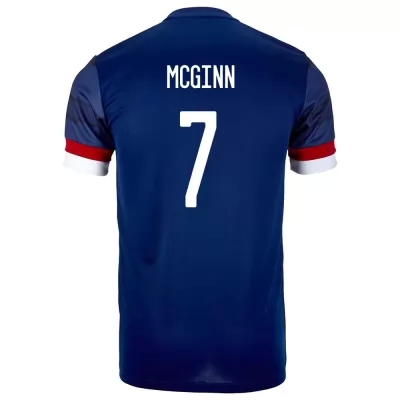 Női Skót labdarúgó-válogatott John McGinn #7 Hazai Sötétkék 2021 Mez Póló Ing