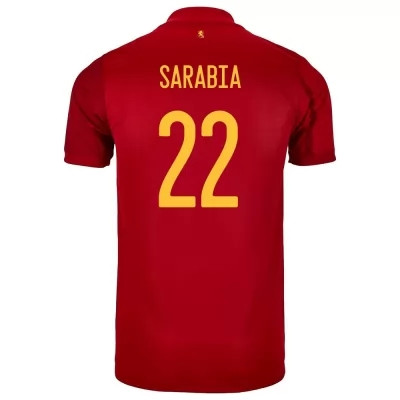 Gyermek Spanyol labdarúgó-válogatott Pablo Sarabia #22 Hazai Piros 2021 Mez Póló Ing