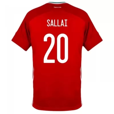 Női Magyar labdarúgó-válogatott Roland Sallai #20 Hazai Piros 2021 Mez Póló Ing