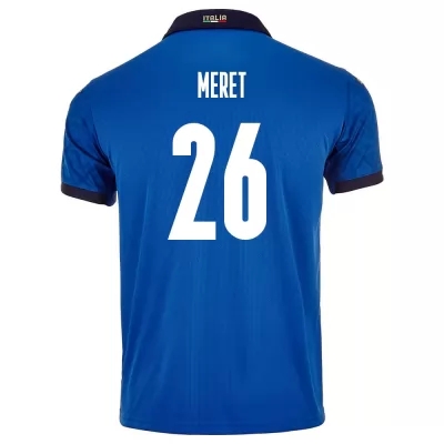 Női Olasz labdarúgó-válogatott Alex Meret #26 Hazai Kék 2021 Mez Póló Ing