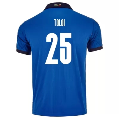 Férfi Olasz labdarúgó-válogatott Rafael Toloi #25 Hazai Kék 2021 Mez Póló Ing