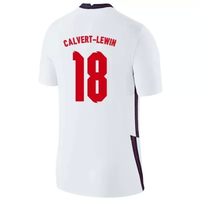 Férfi Angol labdarúgó-válogatott Dominic Calvert-Lewin #18 Hazai Fehér 2021 Mez Póló Ing